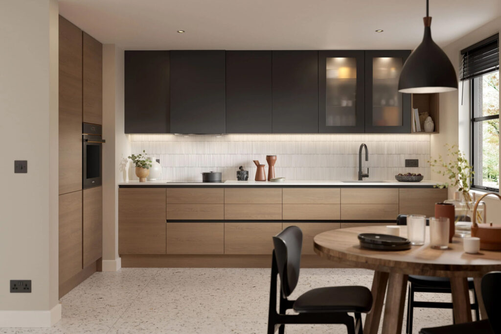tavola parched oak zola matte graphite modern contemporary kitchen uform